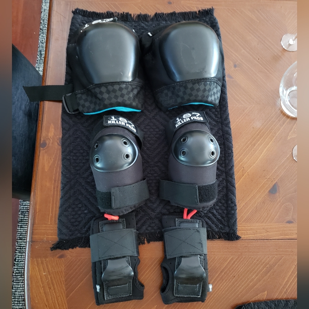 Killer 187 & Triple 8 women's derby skate pad bundle